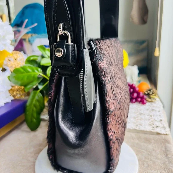 Alexander Wang Fierce! Pony Hair Shoulder Bag NWOT - Picture 4 of 11